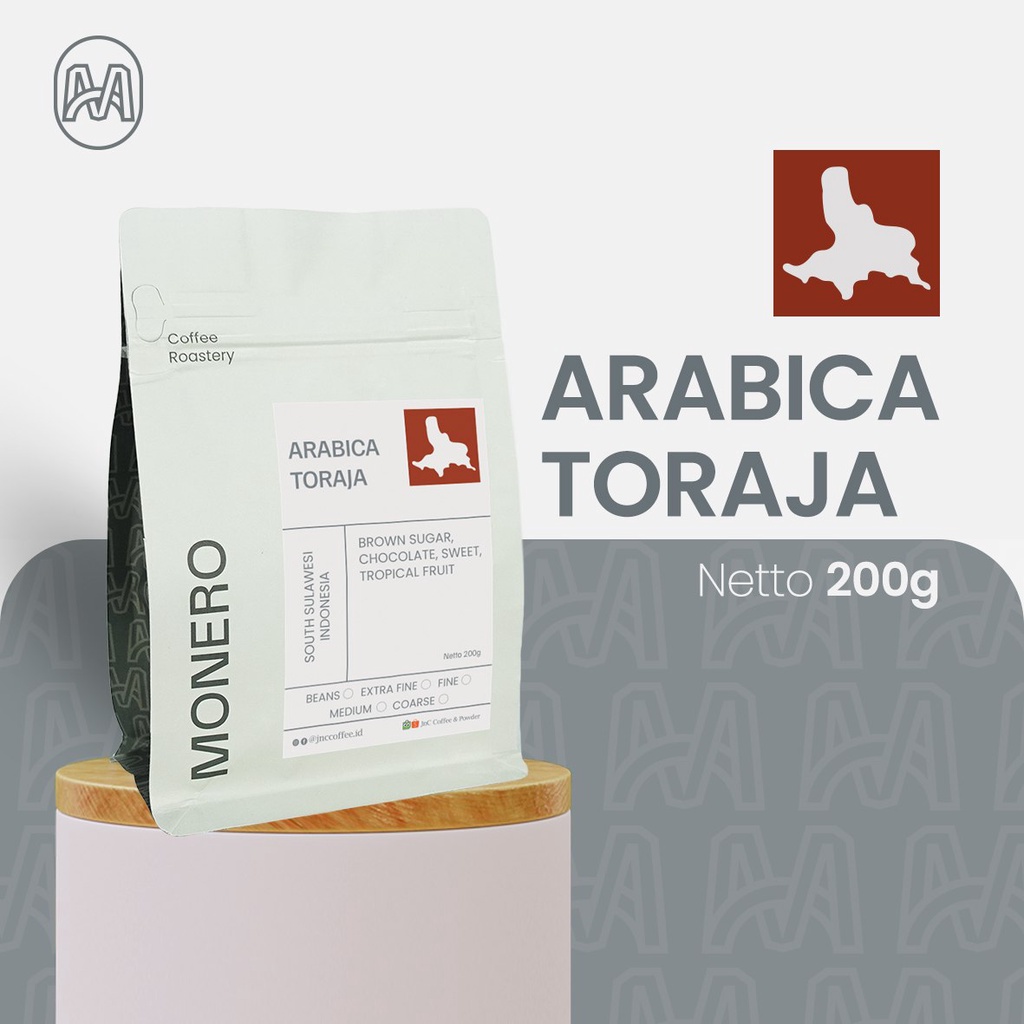 Kopi Arabika Toraja Monero Arabica Coffee 200gr