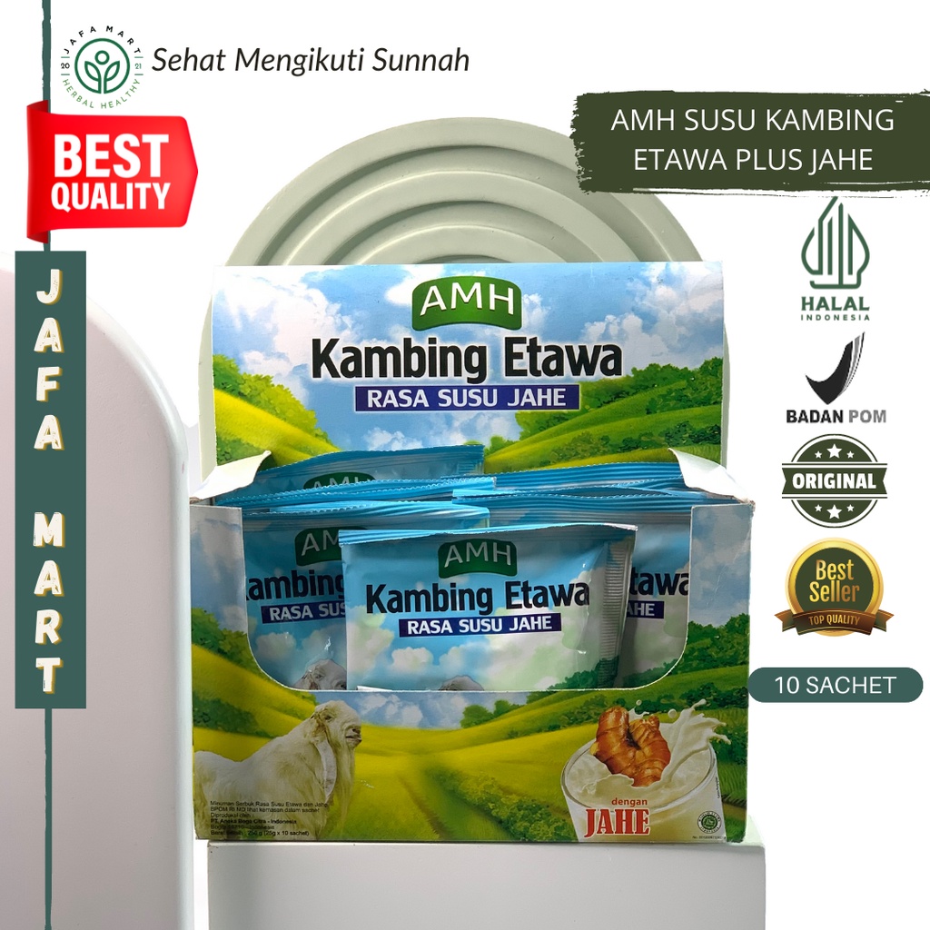 

Susu Kambing Etawa Full Cream Plus Jahe Merah Sachet AMH