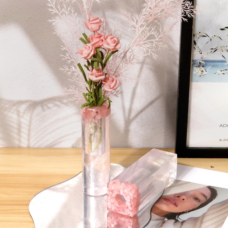 Siy Cetakan Epoxy Bentuk Botol Untuk Tempat Penyimpanan Pen / Bunga Kering