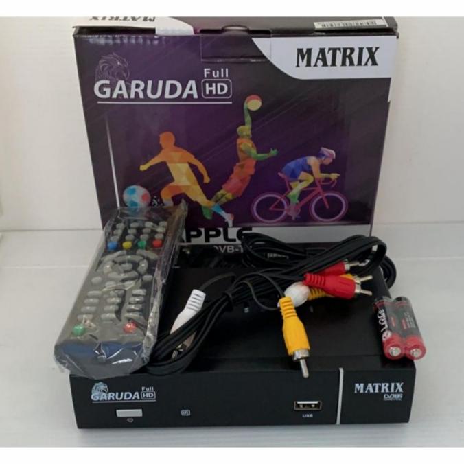 Grosir Receiver Tv Set Top Box Matrix Garuda Dvb T2 Digital Apple Gara