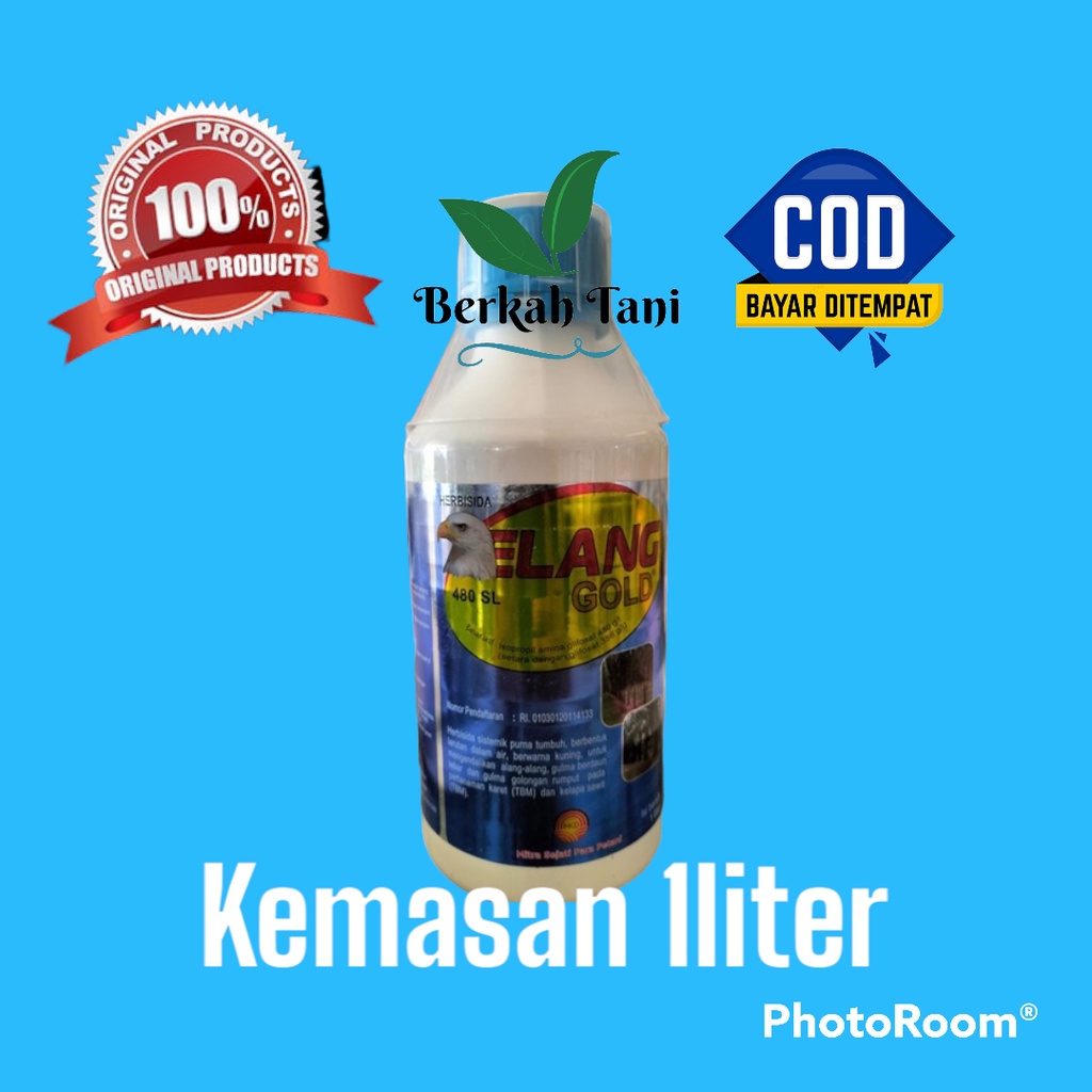 Herbisida ELANG Gold 480SL Herbisida Ampuh Basmi rumput Sampai Akar