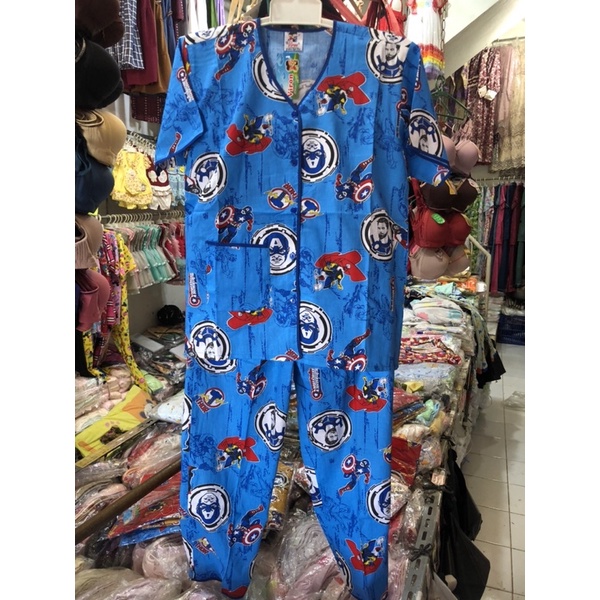 Baju Tidur Anak Viron 1-3/ Piyama Anak Katun Premium Adem