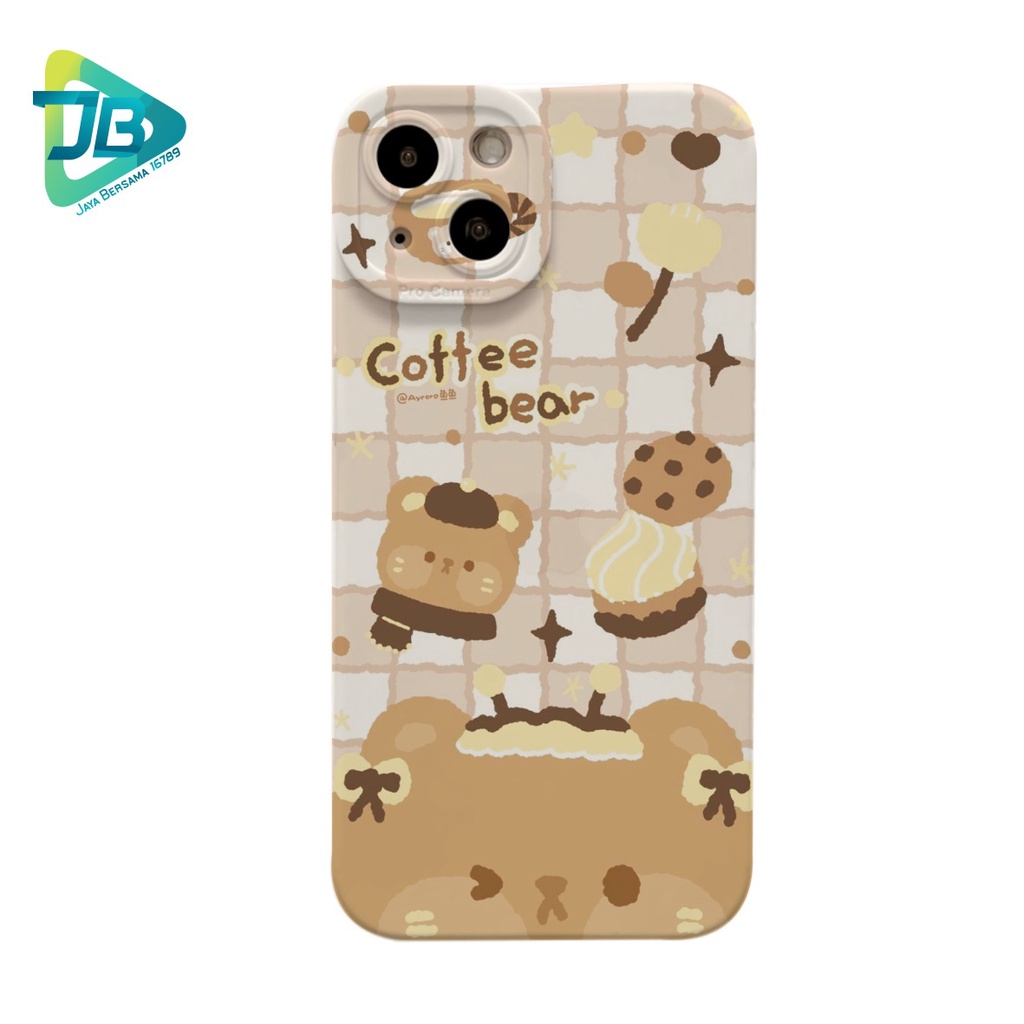 CUSTOM CASE SOFTCASE SILIKON PROCAMERA BROWN CUSTOM OPPO REALME VIVO XIAOMI SAMSUNG INFINIX IPHONE FOR ALL TYPE JB6198