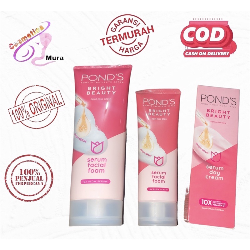 ponds white beauty facial foam 50 &amp; 100 gr | ponds white beauty cream 10 x whitening | ponds toner