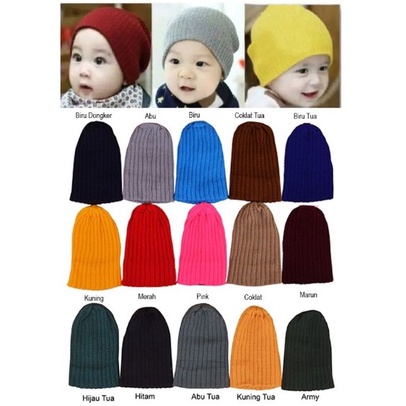 Topi Kupluk Rajut Bayi