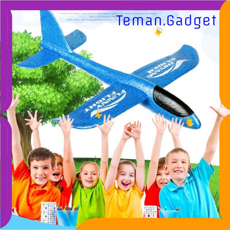 TG-MAN GOROCK Mainan Pesawat DIY Hand Throw Foam Aeroplane Flying Glider - TY0310