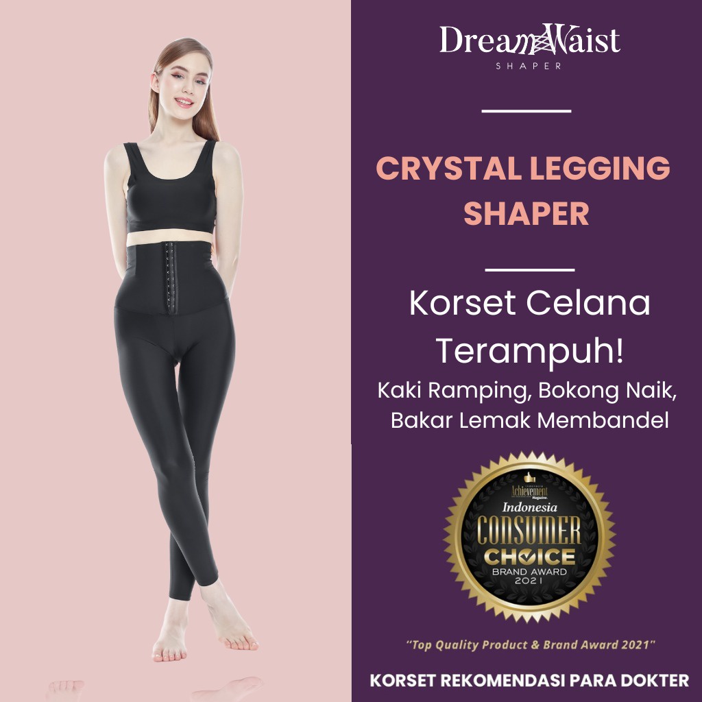 KORSET KAKI PEMBAKAR LEMAK: CRYSTAL LEGGING SHAPER