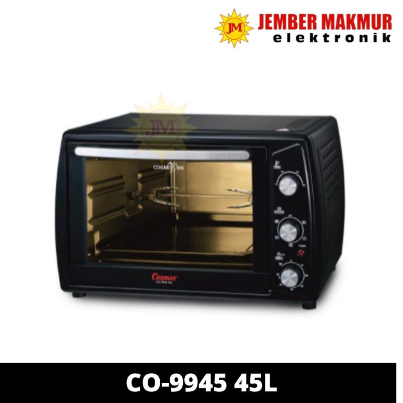 Cosmos Oven Listrik 45 Liter Low Watt CO-9945 45L CO9945 BBQ Rotiserie