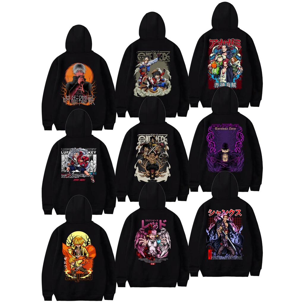 Hoodie One Piece Monkey Garp Luffy Monkey Pirate Akagami Hoodie Satoru Gojo Jujutsu Kaisen Hoodie Shanks Onepiece Uta Hoodie Kimetsu No Yaiba Zenitsu Agatsuma Hoodie Roronoa Zoro Hoodie Anime Manga- SIGN CLOTH