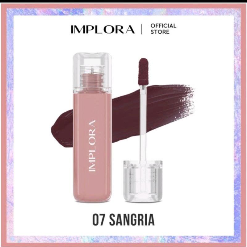 IMPLORA Jelly Tint Indonesia / Juicy Plumpy Lips 5ml / Vitamin E Peptide Omega