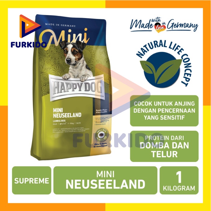 Happy Dog Supreme Mini Neuseeland 1 Kg / Makanan Kering Anjing