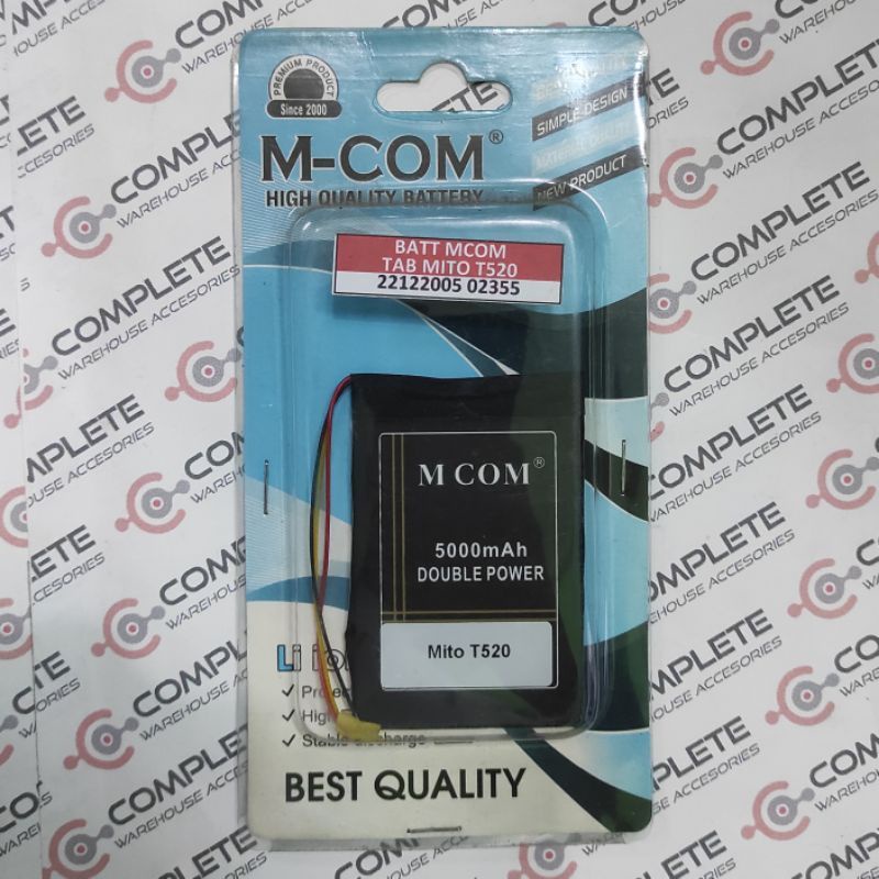 BATERAI MITO T520 (TABLET) | BATT MITO T520 /UVIVRRSAL TAB MCOM DP