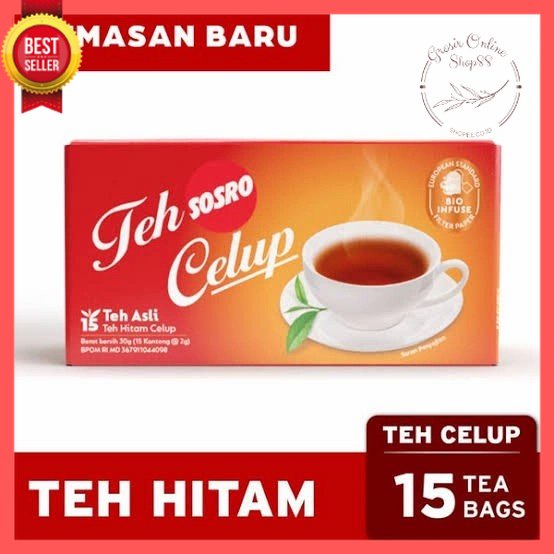 GOS - F409- TEH CELUP SOSRO 15 BAGS