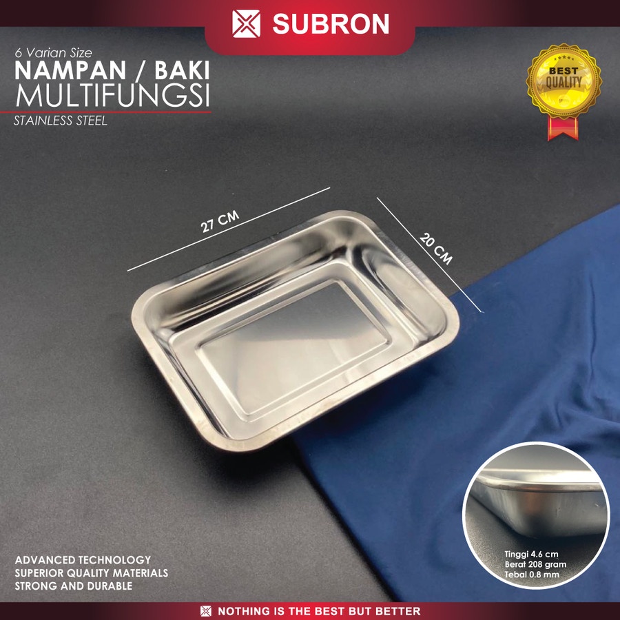 Nampan Stainless 27cm x 20cm - Subron