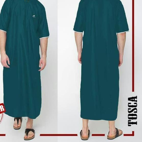 Jubah Arabi Al Isra Pria Muslim lengan pendek