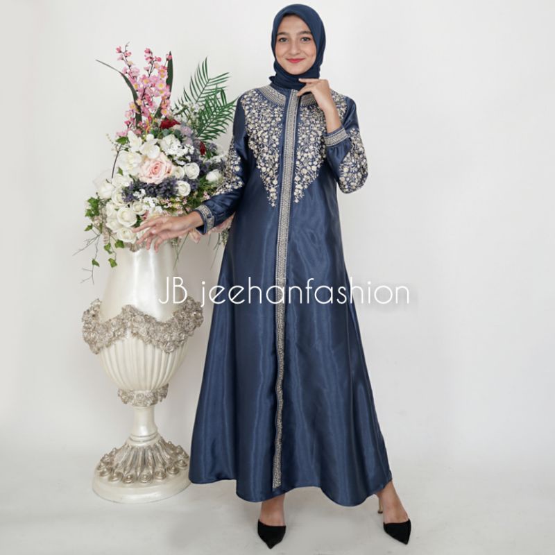 GAMIS SATIN KRISTAL CLEOPATRA / GAMIS SATIN BORDIR / GAMIS LEBARAN / GAMIS VIRAL / GAMIS TERBARU / GAMIS PREMIUM