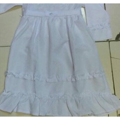 Baju muslim anak / Gamis putih polos