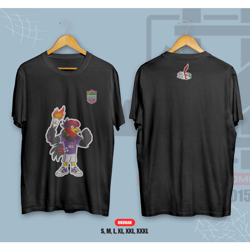 KAOS CIRA MASKOT CIAMIS PORPROV JABAR 2022 LENGAN PENDEK COTTON COMBED 30S