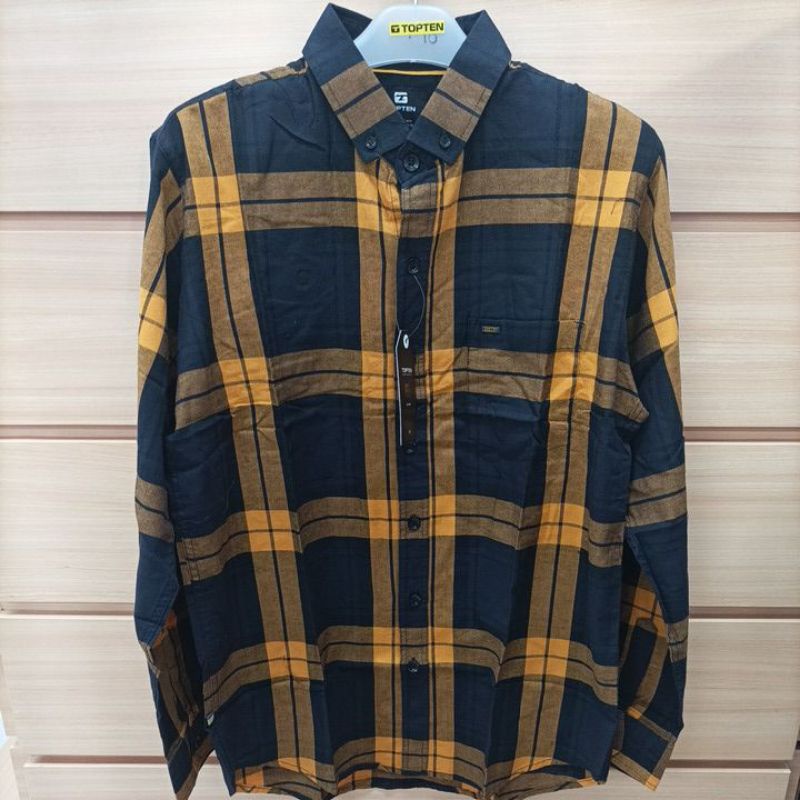 Kemeja pria/Top Ten/195/Kemeja kotak kotak