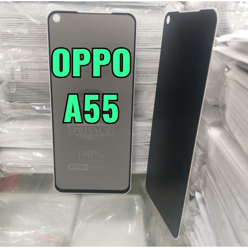 OPPO A55 TEMPERED GLASS SPY PELINDUNG LAYAR HANDPHONE