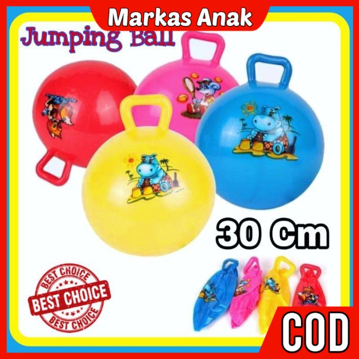 MAINAN BOLA JUMPING BOLA KARET ANAK Ukuran Besar 30 CM Murah