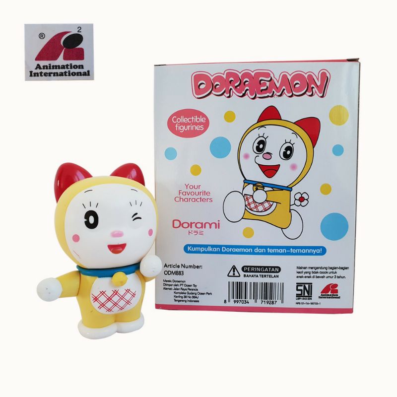 MAINAN ANAK BONEKA MIKA KARAKTER DORAEMON DAN DORAYAKI