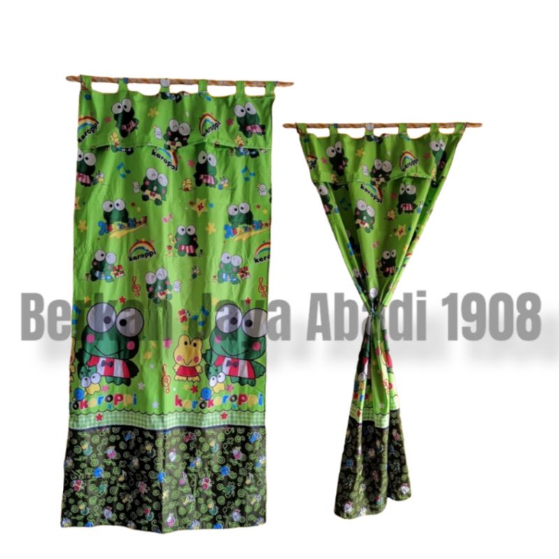 Hordeng Pintu Motif Karakter Ukuran 70 x 200 cm