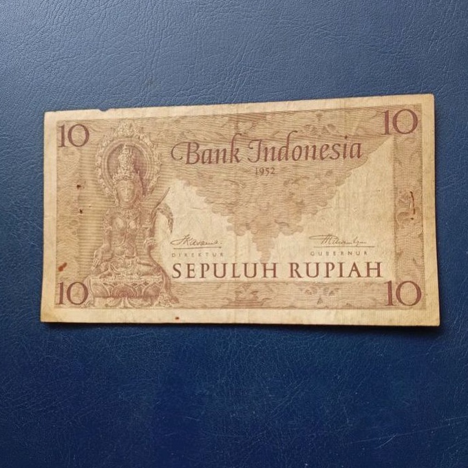 Uang Kuno 10 Rupiah Budaya 1952 Murah