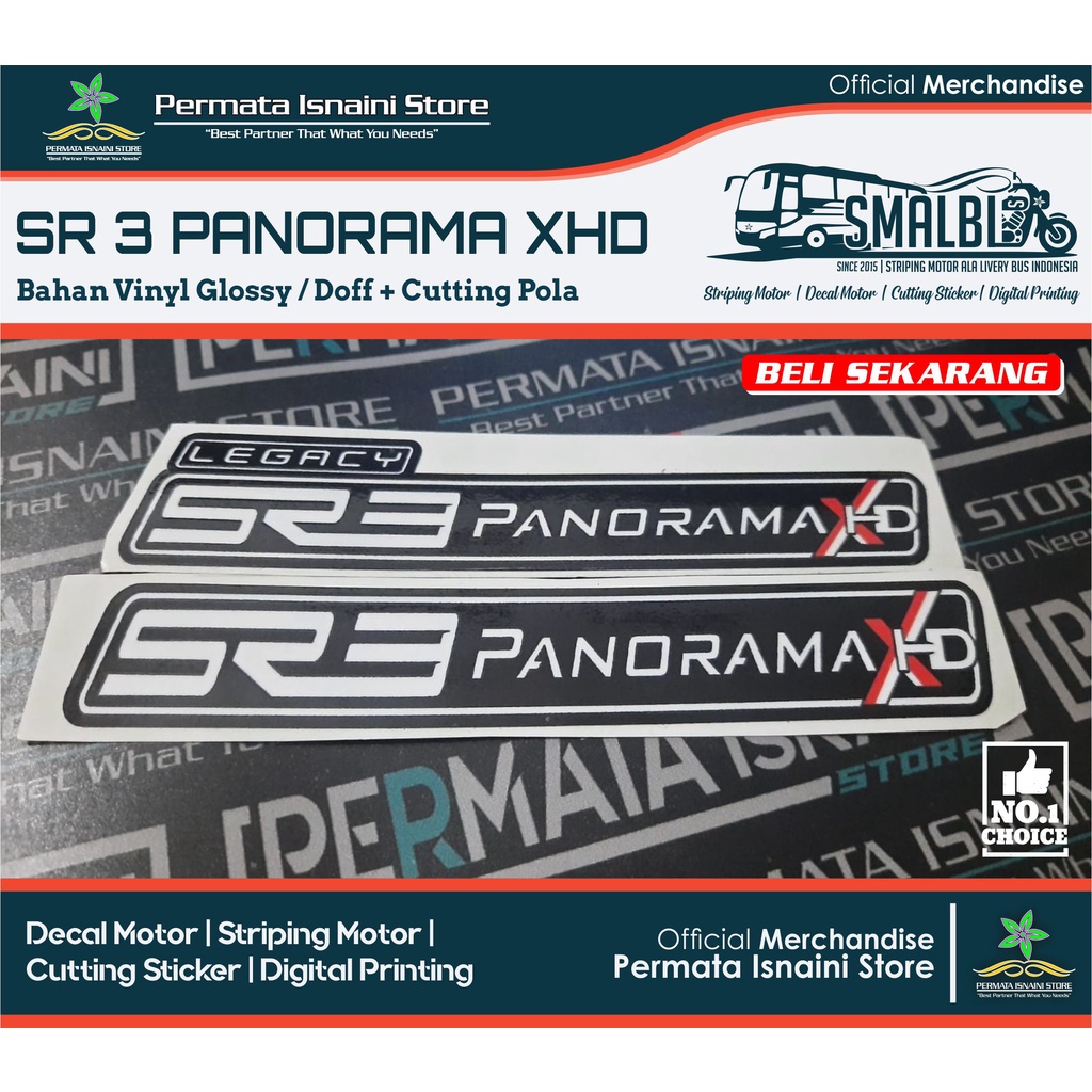 Sticker Stiker Vinyl SR3 PANORAMA XHD Laksana by PIS Cutting Pola