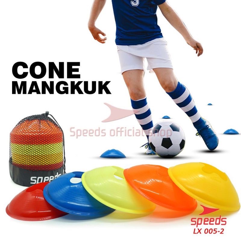 cone mangkok marker cone latihan futsal sepak bola 1 set isi 50