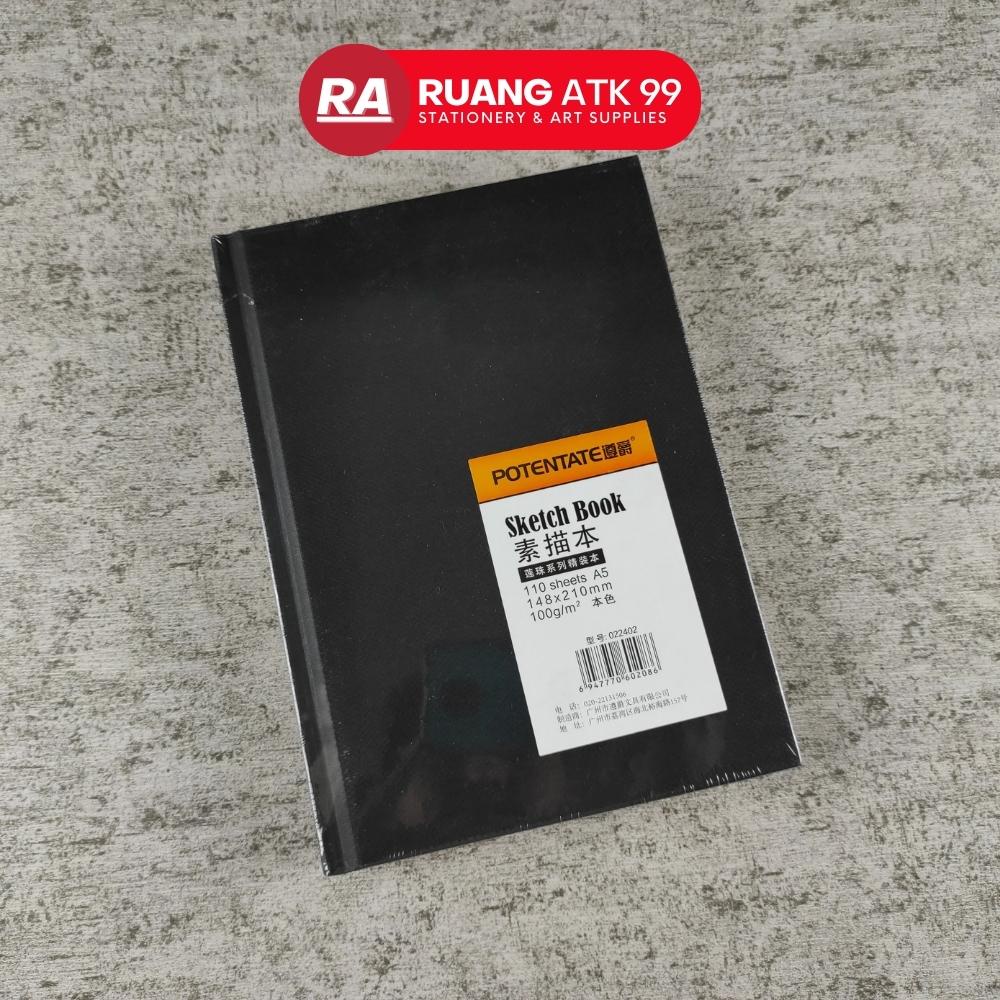 

POTENTATE Hard Cover Sketchbook A5 100 gsm 110 Sheets Buku Gambar Buku Sketsa