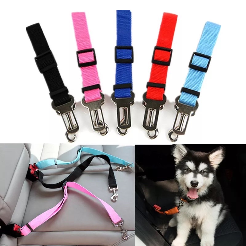 PET Dog Seatbelt Car Seat Belt Anjing Leash Harness Mobil Sabuk Safety