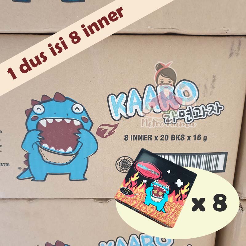 SNACK MIE KREMES SHOGUN KAARO KOREA 1 DUS BESAR ISI 8 BOX / 8 INNER