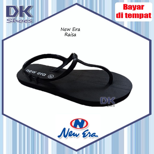 New Era Raisa Hitam 37-40 / Sandal Sehari-hari Wanita Dewasa