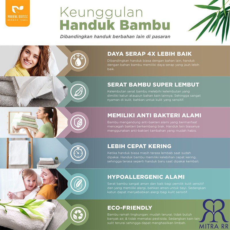 Handuk Morning Whistle Motif 70x140 Super Cotton Premium Handuk Mandi