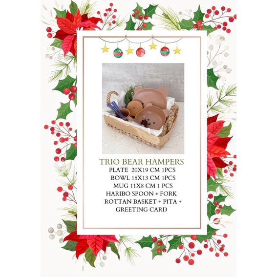 

kado TRIO BEAR Hampers #hampers gift kado ultah