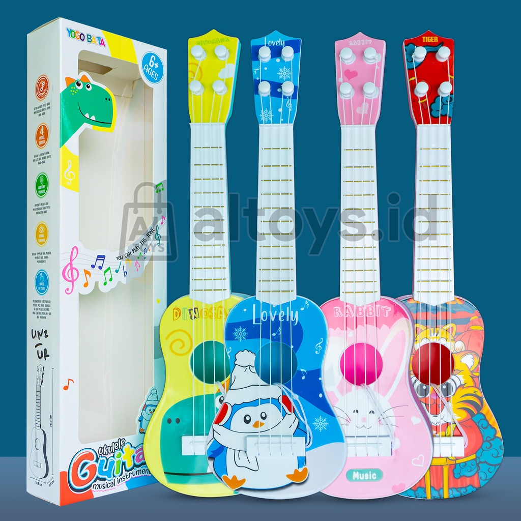 Mainan Alat Musik Gitar Ukulele Mainan Gitar Alat Musik Anak YE25