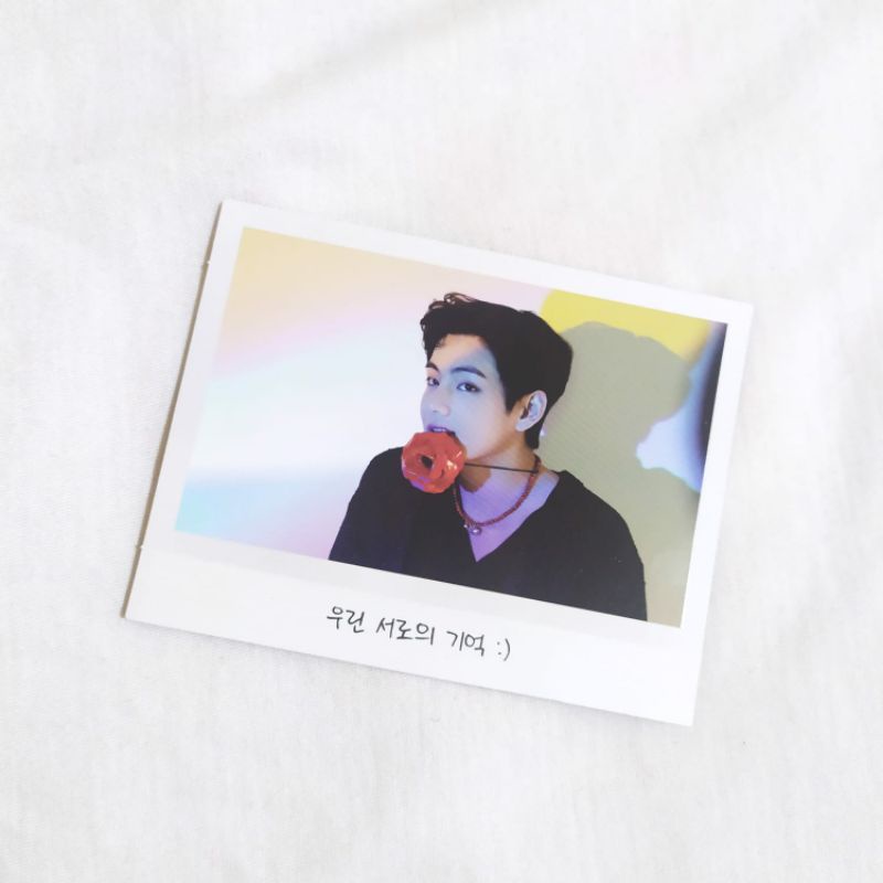 Sharing BTS Memories 2021 Blu-ray Bluray Instan Photo V Taehyung