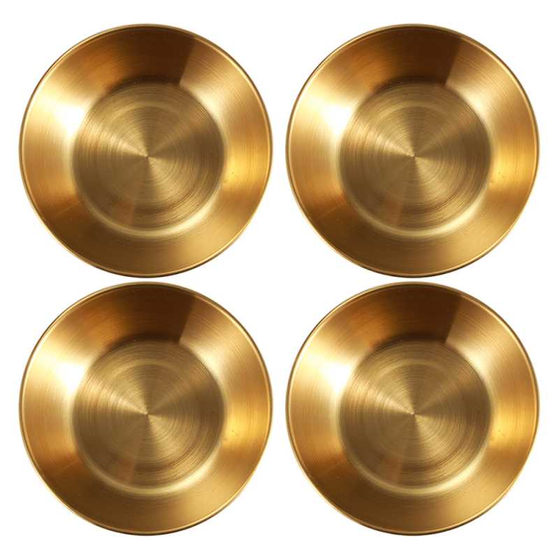 KR Mangkok Stainless Steel Kecil Mangkuk Bowl Design Korea Simple 1 Pcs Gold