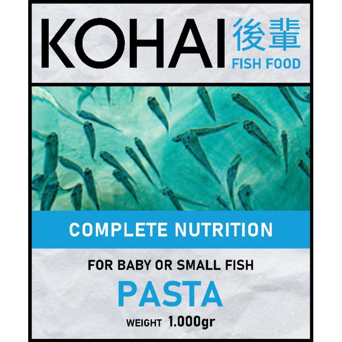 Kohai Pasta Prot 48% Makanan Pakan Pelet Pasta Burayak Larva Ikan Lele Nila Gurami Bawal Bandeng Hia