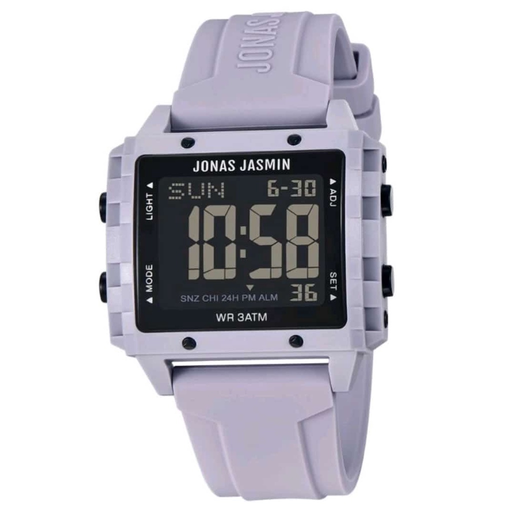 Jam tangan Pria dan Wanita Jonas Jasmin JJ 5310M Strap Karet Digital Original