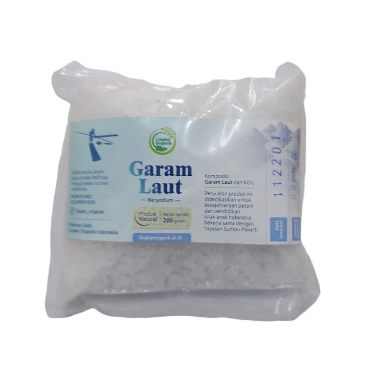 

Lingkar Organik Garam Laut Beryodium 200gr