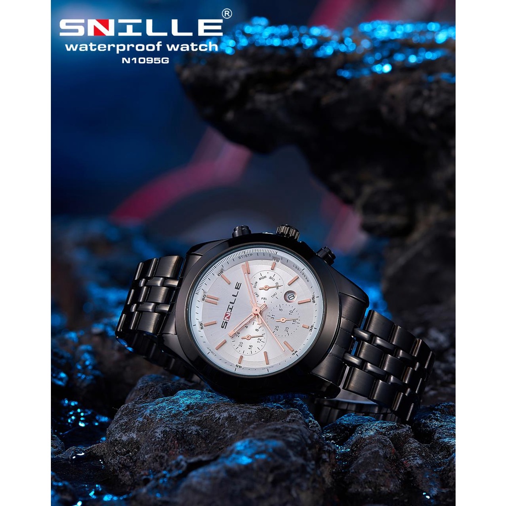 Snille Jam Tangan Rantai Pria Wanita Unisex Original Asli Anti Air Waterproof 1095