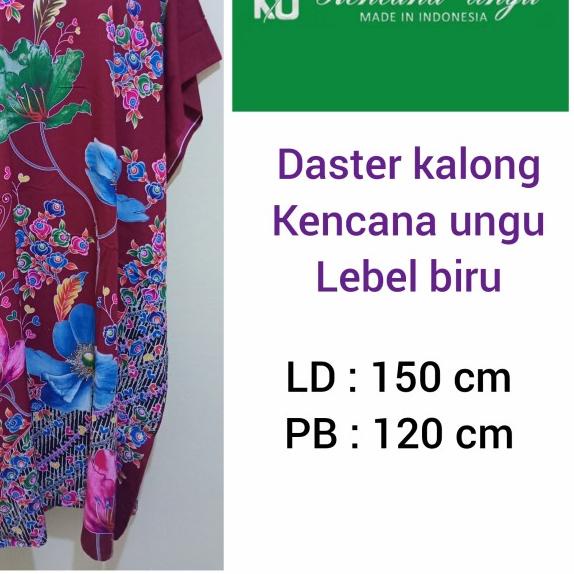 DASTER KENCANA UNGU LEBEL BIRU MODEL KALONG