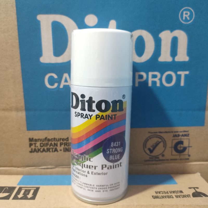 Pilok Cat Diton Strong Blue 8431 Primer Grey Epoxy 8020 Clear 8540 Paketan Biru Tua 3 pcs 150cc Pilox Cat Semprot Diton Spray Paint