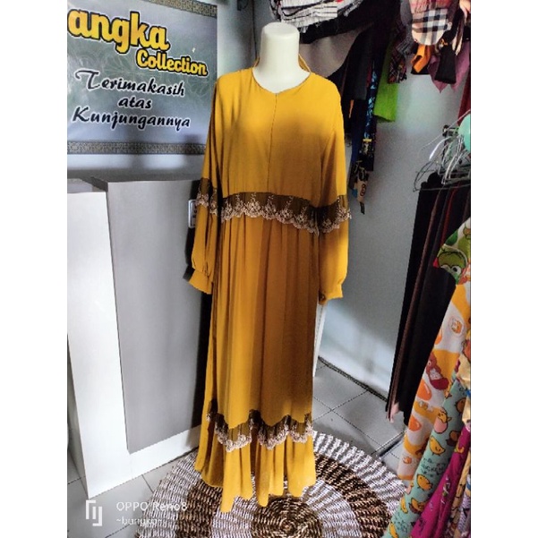 gamis wanita renda