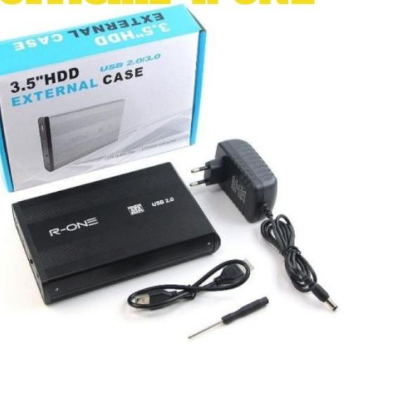 Casing HDD 3.5 sata Eksternal External 3,5 inch case USB 2.0 Aluminium - R-ONE