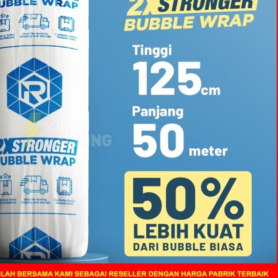 

PLASTIK BUBLE BUBBLE WRAP 125CM X 50M | BUBBLE WRAP DKM PLUS+ /ROLL - BENING EKONOMIS, 125CM X 50M