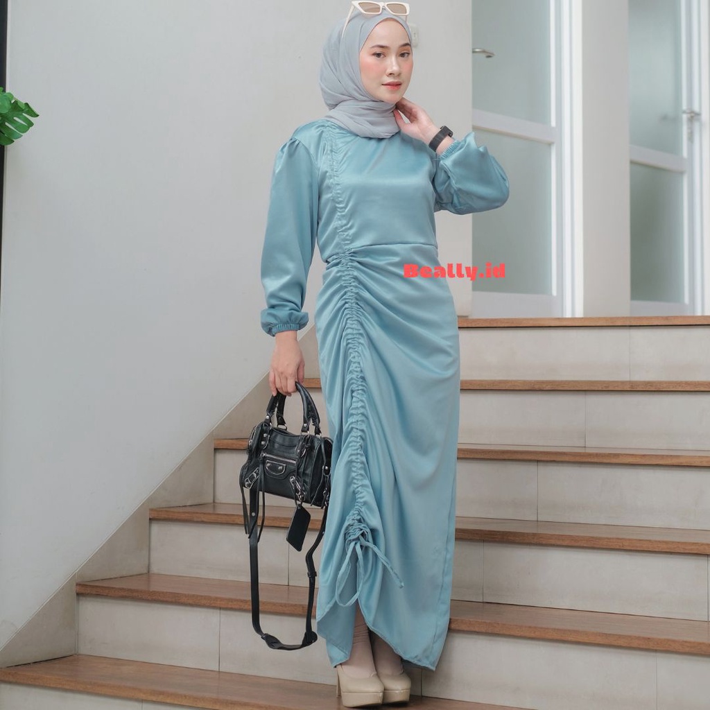 CARLA DRESS SILK SERUT KONDANGAN | GAMIS SATIN DARLA DRESS SERUT | GAUN BRIDESMAID | ANDINI DRESS BRIDESMAID