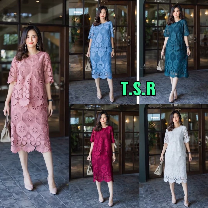 CUTIE MINUTE - SETELAN WANITA BAHAN BROKAT PREMIUM BANGKOK